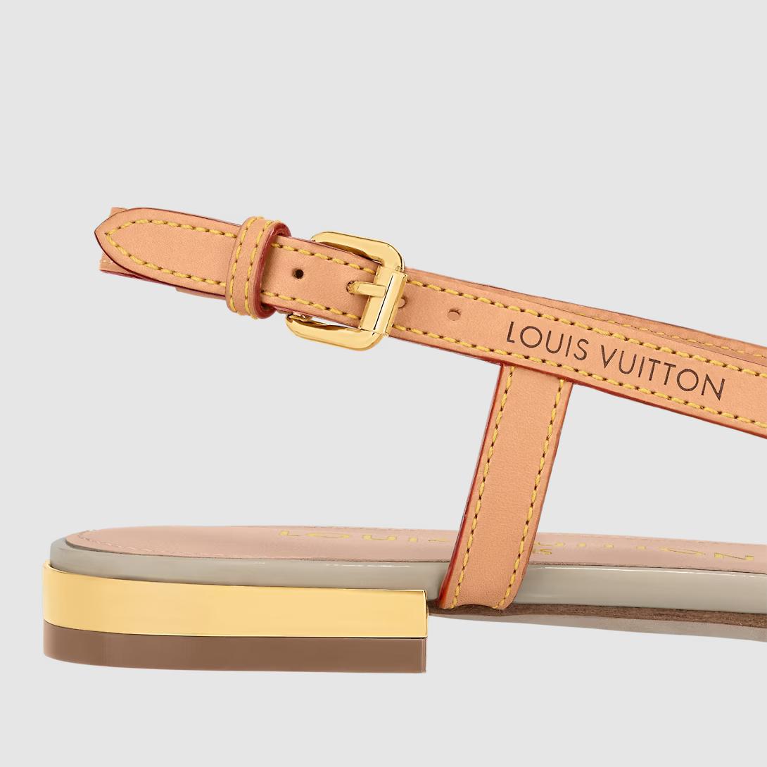  Giày Louis Vuitton Búp Bê Blossom Slingback Nữ Be